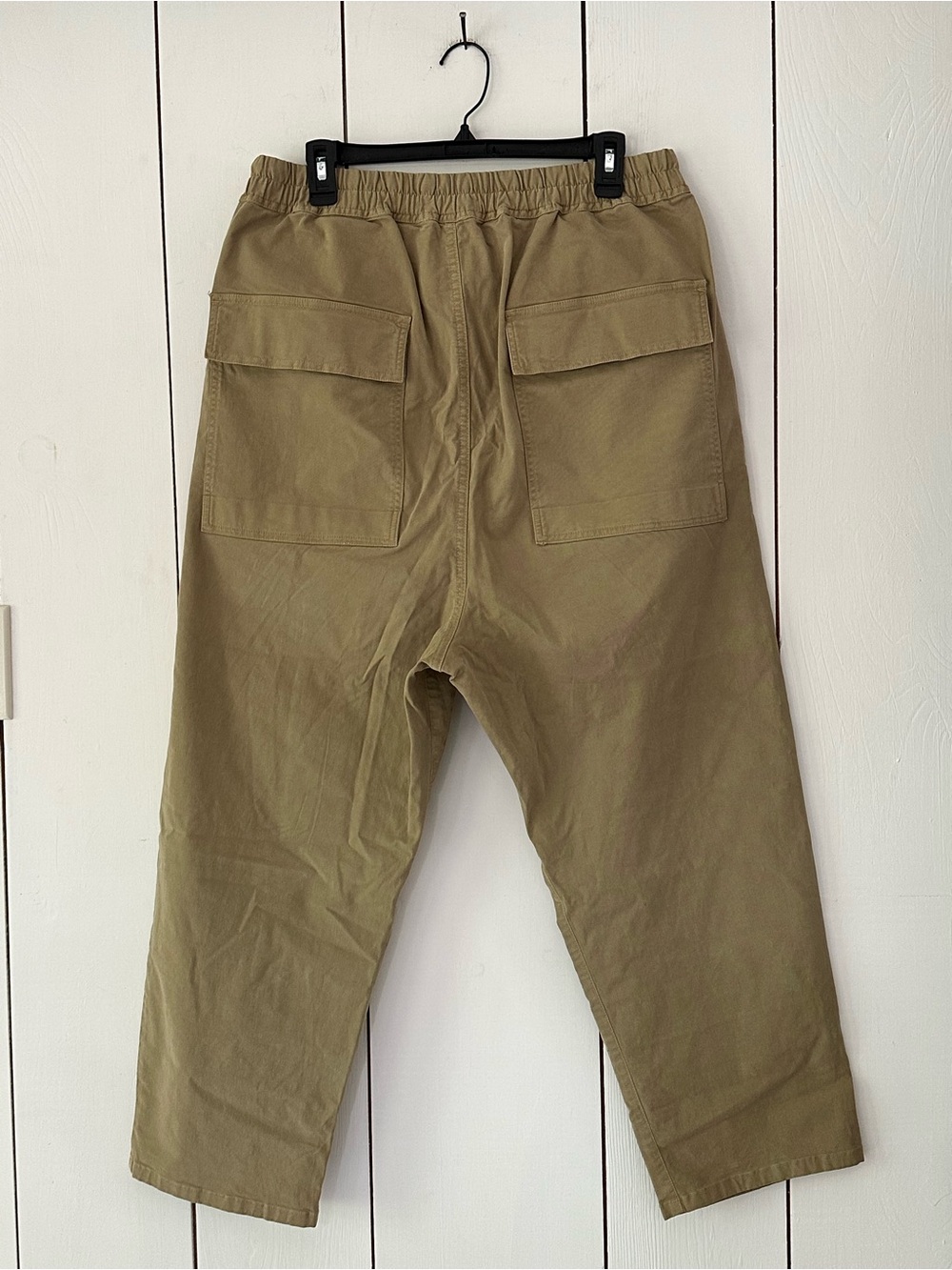 Nili Lotan Walker Khaki Drawstring Trousers Sz L Tan - Picture 3 of 13